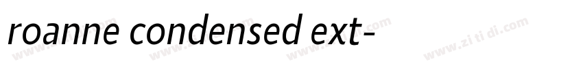 roanne condensed ext字体转换